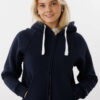 Gruppeklær zip hood marine