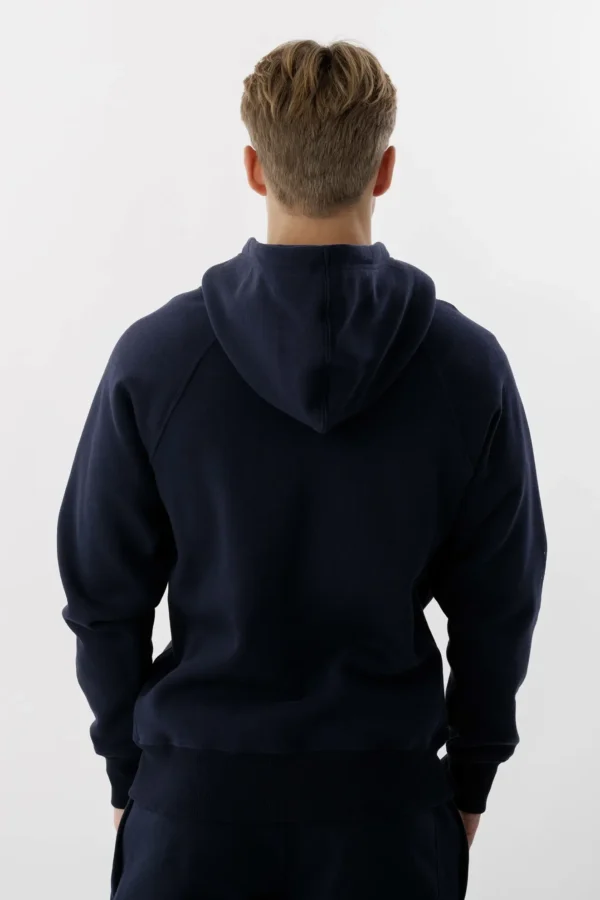 Gruppeklær zip hood marine